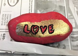 SunPorch Dodge City Enjoys Kindness Rocks Project