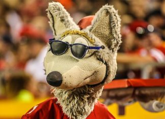 KC Wolf Brings Cheer to Seniors